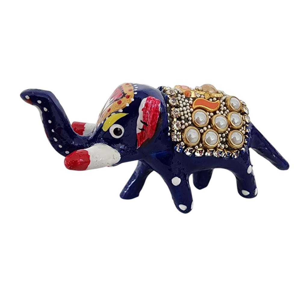 Standing Mini Elephant: strength, stability, grounding - hand painted figure - Picture 15 of 16